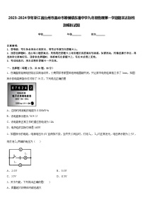 2023-2024学年浙江省台州市温岭市箬横镇东浦中学九年级物理第一学期期末达标检测模拟试题含答案