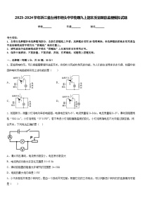 2023-2024学年浙江省台州市坦头中学物理九上期末质量跟踪监视模拟试题含答案