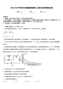 2023-2024学年浙江湖州德清县物理九上期末达标检测模拟试题含答案