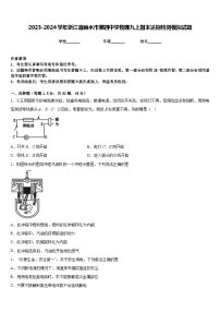 2023-2024学年浙江省丽水市第四中学物理九上期末达标检测模拟试题含答案