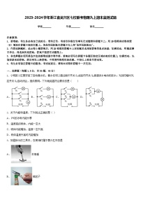 2023-2024学年浙江省吴兴区七校联考物理九上期末监测试题含答案