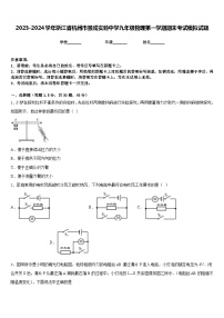 2023-2024学年浙江省杭州市景成实验中学九年级物理第一学期期末考试模拟试题含答案