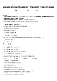 2023-2024学年浙江省杭州市江干区实验中学物理九年级第一学期期末联考模拟试题含答案