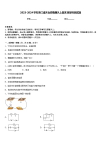 2023-2024学年浙江省天台县物理九上期末质量检测试题含答案