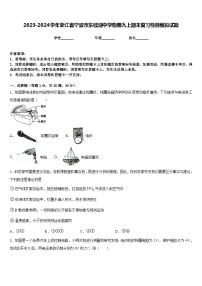 2023-2024学年浙江省宁波市东钱湖中学物理九上期末复习检测模拟试题含答案