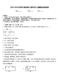 2023-2024学年浙江省杭州市三墩中学九上物理期末监测试题含答案