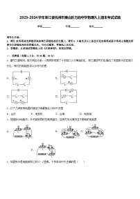 2023-2024学年浙江省杭州市萧山区万向中学物理九上期末考试试题含答案