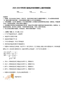 2023-2024学年浙江省舟山市名校物理九上期末检测试题含答案