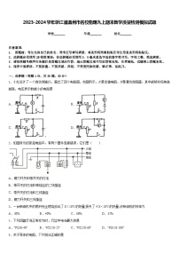 2023-2024学年浙江省温州市名校物理九上期末教学质量检测模拟试题含答案