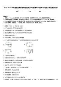 2023-2024学年湖北省孝感市孝南区部分学校物理九年级第一学期期末考试模拟试题含答案