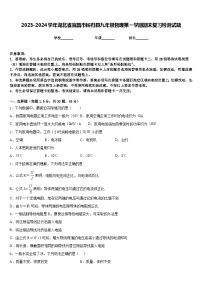 2023-2024学年湖北省宜昌市秭归县九年级物理第一学期期末复习检测试题含答案