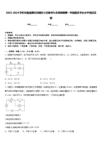 2023-2024学年河南省漯河召陵区七校联考九年级物理第一学期期末学业水平测试试题含答案