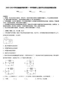 2023-2024学年湖南省邵阳市第十一中学物理九上期末学业质量监测模拟试题含答案