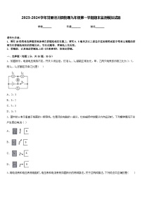 2023-2024学年甘肃泾川县物理九年级第一学期期末监测模拟试题含答案