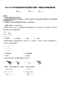 2023-2024学年甘肃省定西市安定区物理九年级第一学期期末质量跟踪监视试题含答案