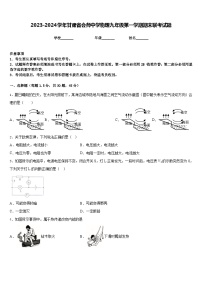 2023-2024学年甘肃省会师中学物理九年级第一学期期末联考试题含答案