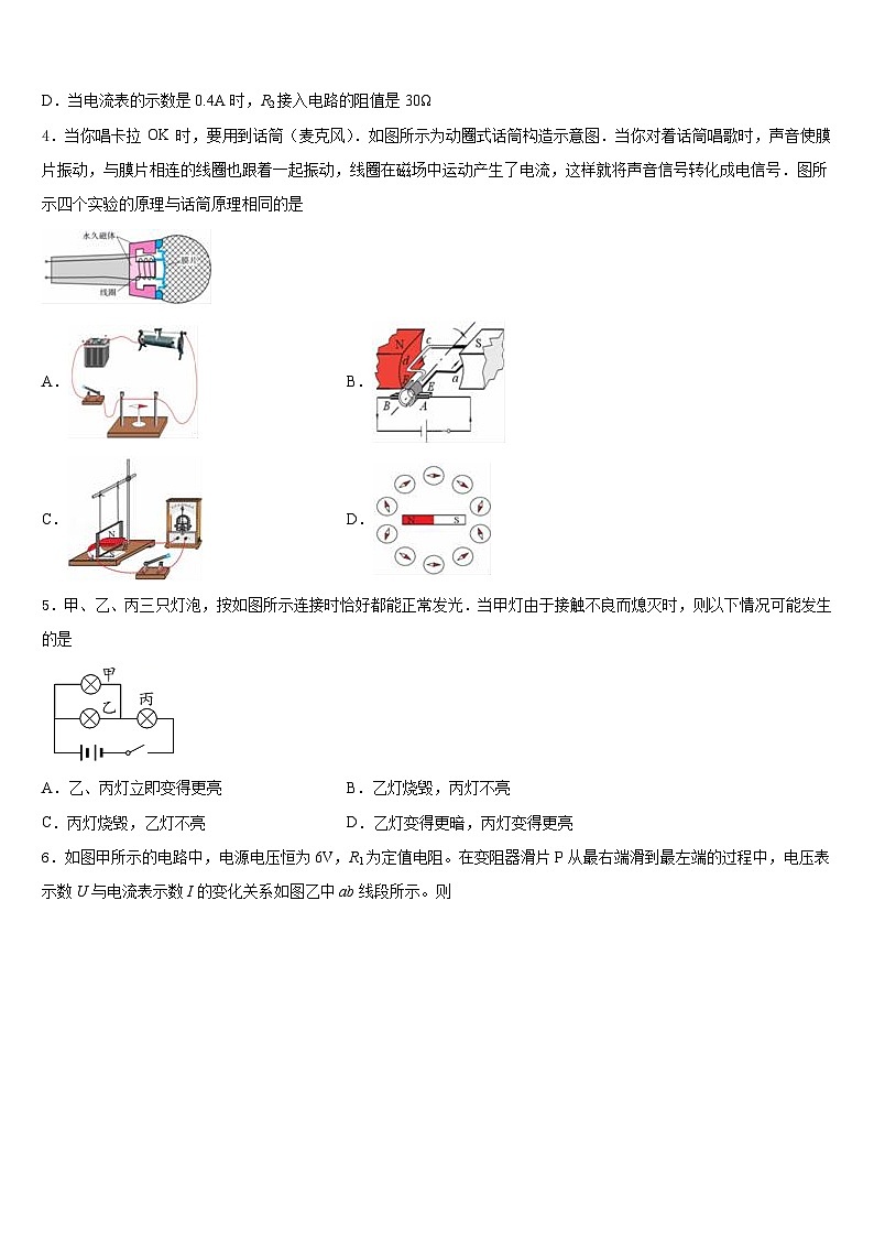 2023-2024学年湖南省隆回县物理九上期末达标测试试题含答案第2页