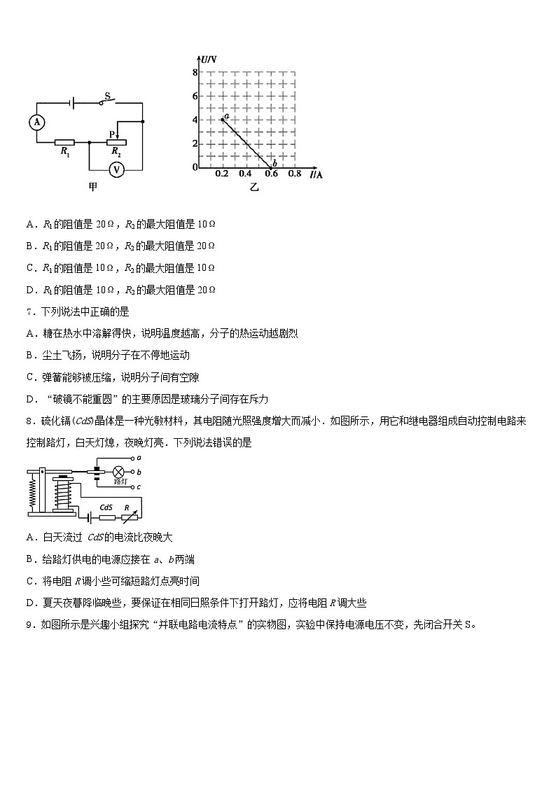 2023-2024学年湖南省隆回县物理九上期末达标测试试题含答案第3页
