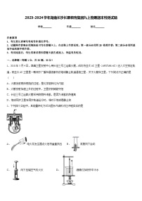 2023-2024学年湖南长沙长郡教育集团九上物理期末检测试题含答案