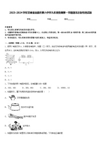 2023-2024学年甘肃省金昌市第六中学九年级物理第一学期期末达标检测试题含答案