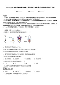 2023-2024学年甘肃省静宁县第三中学物理九年级第一学期期末达标测试试题含答案