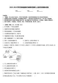 2023-2024学年甘肃省酒泉市肃州区物理九上期末检测模拟试题含答案