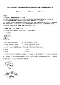 2023-2024学年甘肃省陇南市第五中学物理九年级第一学期期末调研试题含答案