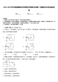 2023-2024学年甘肃省陇南市外纳初级中学物理九年级第一学期期末学业质量监测试题含答案