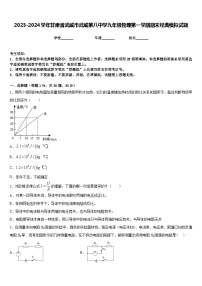 2023-2024学年甘肃省武威市武威第八中学九年级物理第一学期期末经典模拟试题含答案