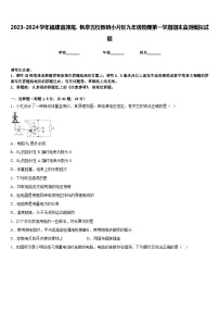 2023-2024学年福建省郊尾、枫亭五校教研小片区九年级物理第一学期期末监测模拟试题含答案