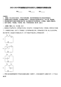 2023-2024学年福建省龙岩市永定区九上物理期末经典模拟试题含答案