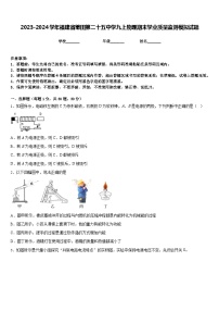 2023-2024学年福建省莆田第二十五中学九上物理期末学业质量监测模拟试题含答案