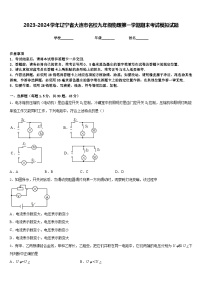 2023-2024学年辽宁省大连市名校九年级物理第一学期期末考试模拟试题含答案