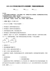 2023-2024学年通化市重点中学九年级物理第一学期期末调研模拟试题含答案