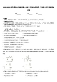 2023-2024学年重庆市北碚区西南大附属中学物理九年级第一学期期末综合测试模拟试题含答案