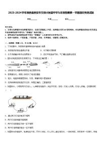 2023-2024学年陕西省西安市交通大附属中学九年级物理第一学期期末预测试题含答案