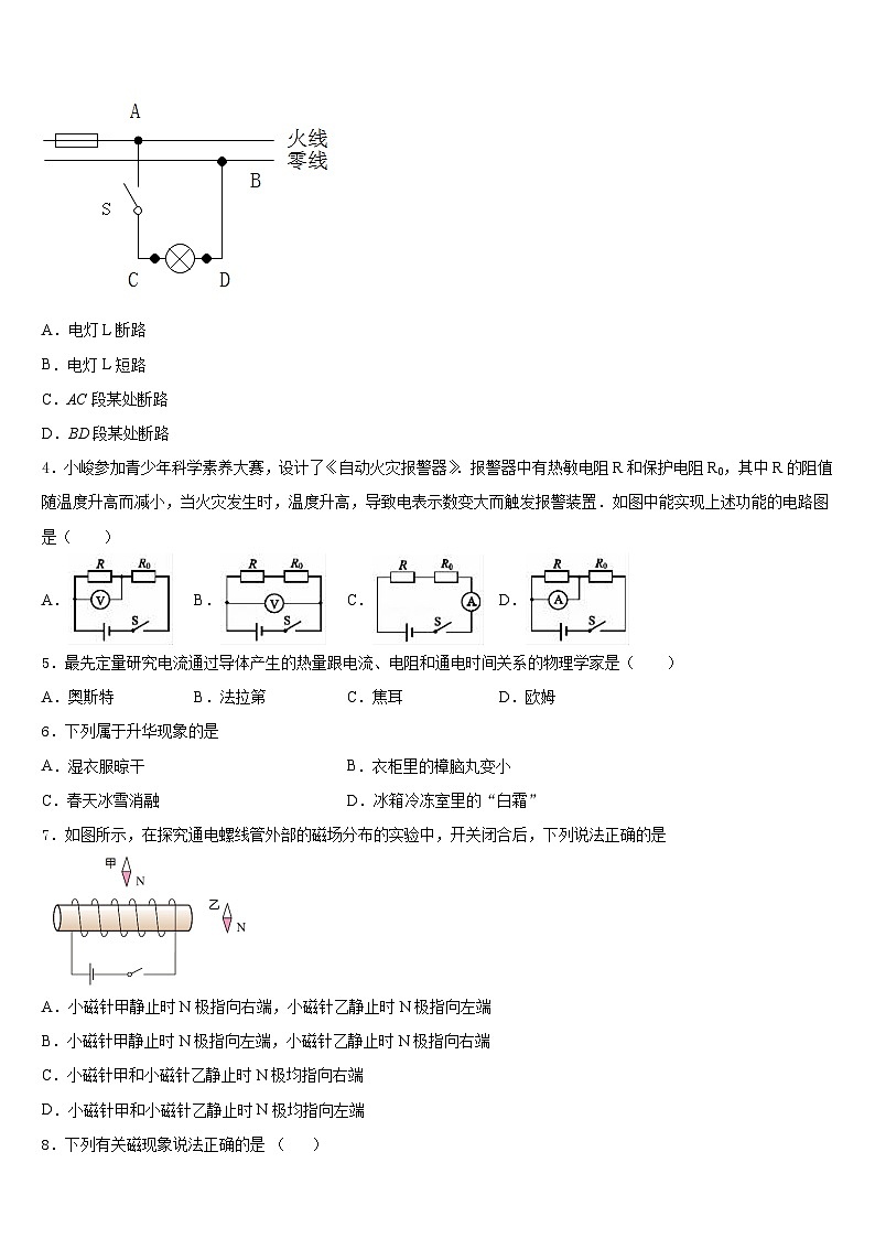 2023-2024学年陕西省西安市九年级物理第一学期期末质量检测模拟试题含答案02