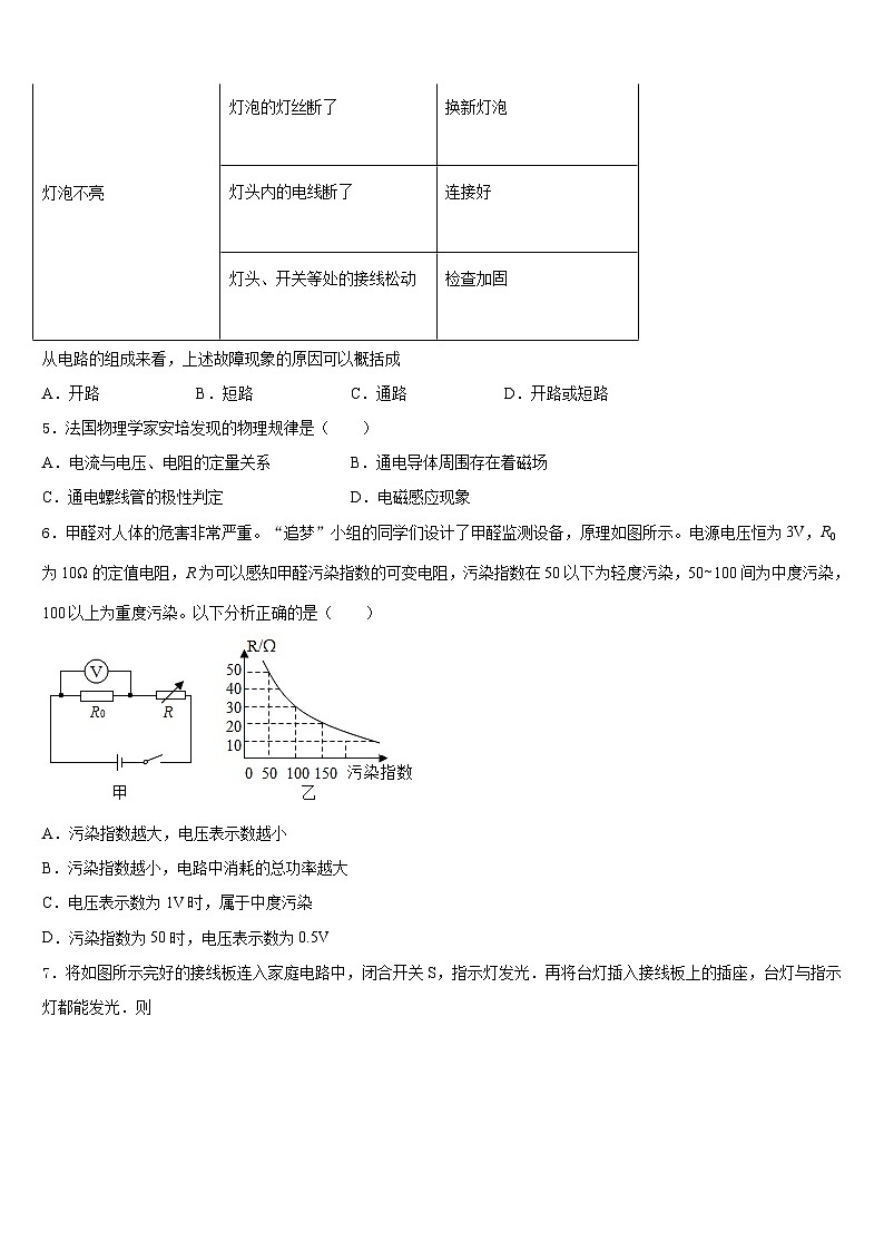 2023-2024学年陕西史上最全的物理九年级第一学期期末监测模拟试题含答案02
