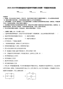 2023-2024学年陕西省西安市爱知中学物理九年级第一学期期末预测试题含答案