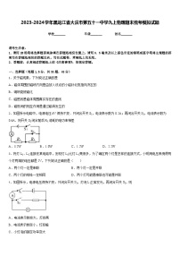 2023-2024学年黑龙江省大庆市第五十一中学九上物理期末统考模拟试题含答案