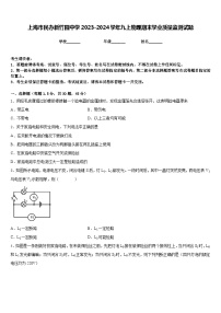 上海市民办新竹园中学2023-2024学年九上物理期末学业质量监测试题含答案