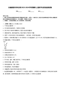 云南省临沧市凤庆县2023-2024学年物理九上期末学业质量监测试题含答案