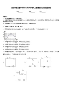 保定市重点中学2023-2024学年九上物理期末达标检测试题含答案