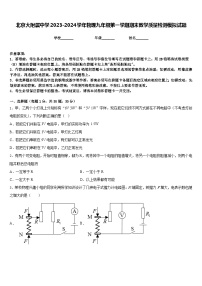 北京大附属中学2023-2024学年物理九年级第一学期期末教学质量检测模拟试题含答案