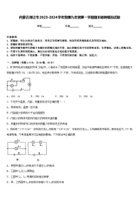 内蒙古通辽市2023-2024学年物理九年级第一学期期末调研模拟试题含答案