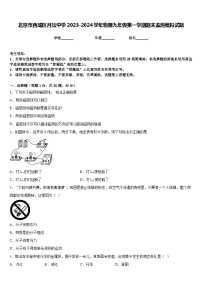 北京市西城区月坛中学2023-2024学年物理九年级第一学期期末监测模拟试题含答案