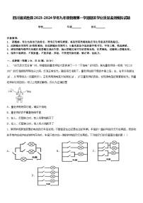 四川省武胜县2023-2024学年九年级物理第一学期期末学业质量监测模拟试题含答案