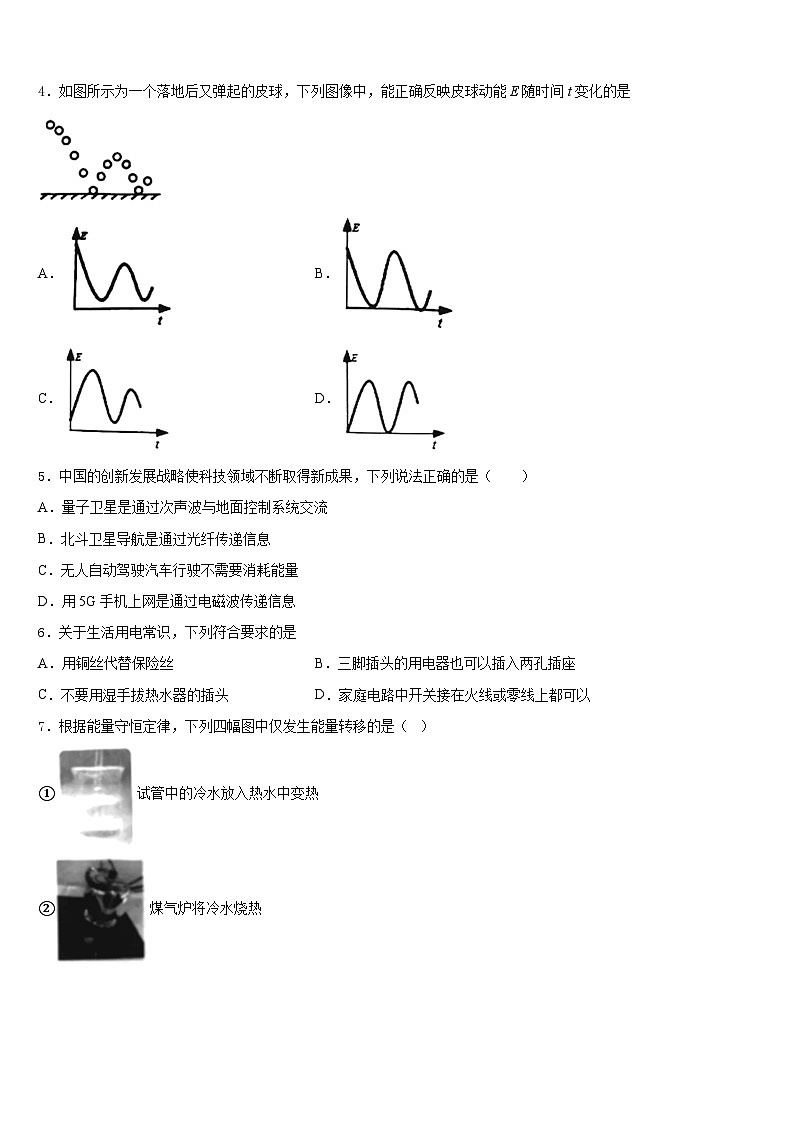 四川省攀枝花市名校2023-2024学年九上物理期末质量跟踪监视模拟试题含答案02