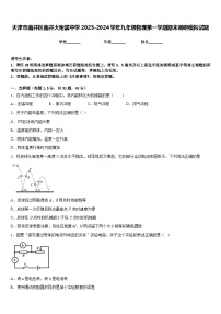 天津市南开区南开大附属中学2023-2024学年九年级物理第一学期期末调研模拟试题含答案