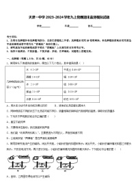 天津一中学2023-2024学年九上物理期末监测模拟试题含答案